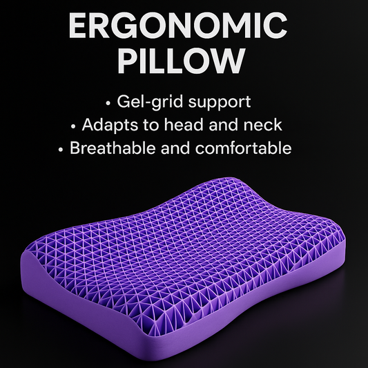 Pectin Breathable TPE Cervical Pillow – Zero Pressure Neck Support, Washable & Latex-Like Comfort