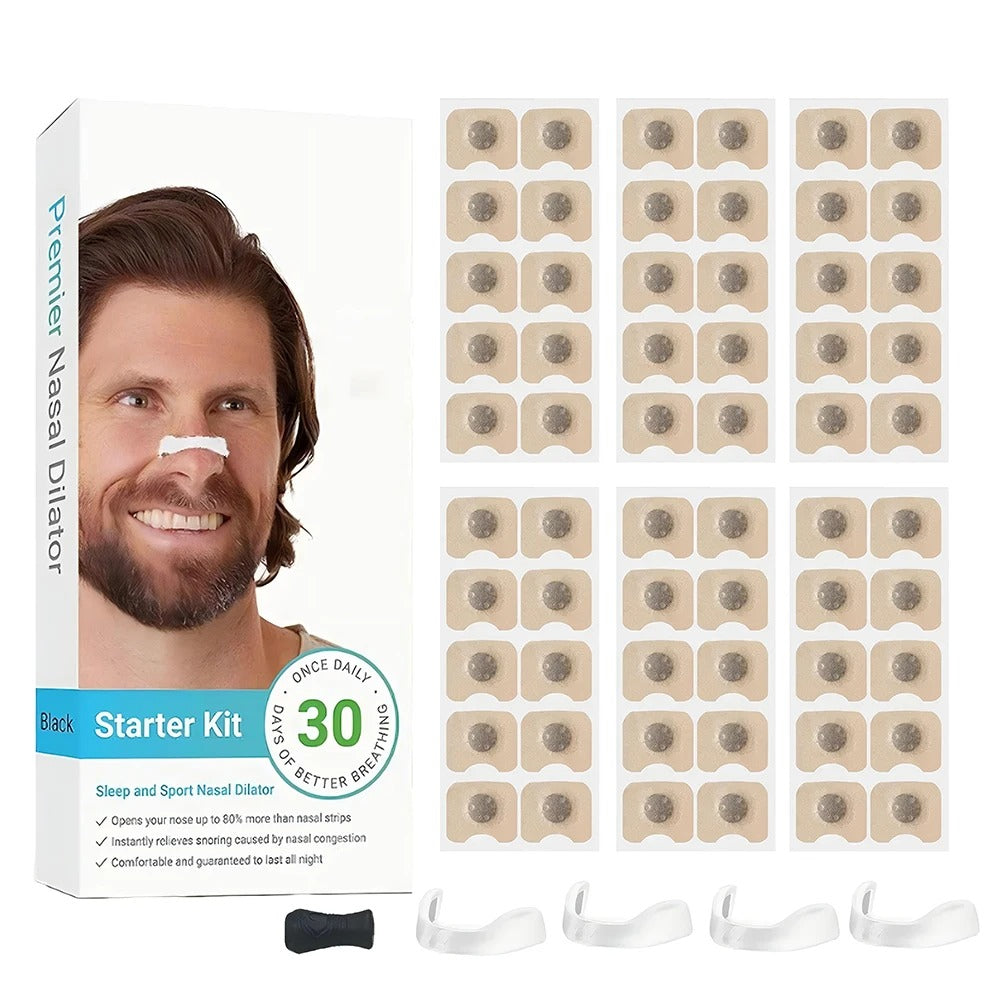 Skin Safe Nasal Strips – Magnetic Nasal Dilator for Better Breathing, Snoring Relief & Oxygen Boost