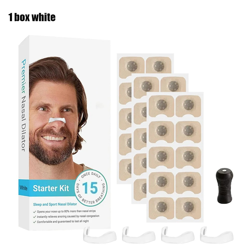 Skin Safe Nasal Strips – Magnetic Nasal Dilator for Better Breathing, Snoring Relief & Oxygen Boost