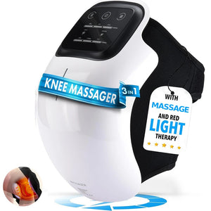 Smart Knee Massager with Red Light Therapy – Electric Heating & Vibration for Joint Pain, Swelling, and Muscle Relief