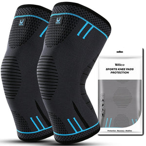 Compression Knee Support Sleeve – Elastic, Breathable Sports Brace with Anti-Collision Pad