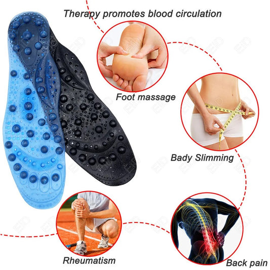 Premium 68 Magnetic Massage Insoles – Foot Acupressure Therapy for Weight Loss and Wellness