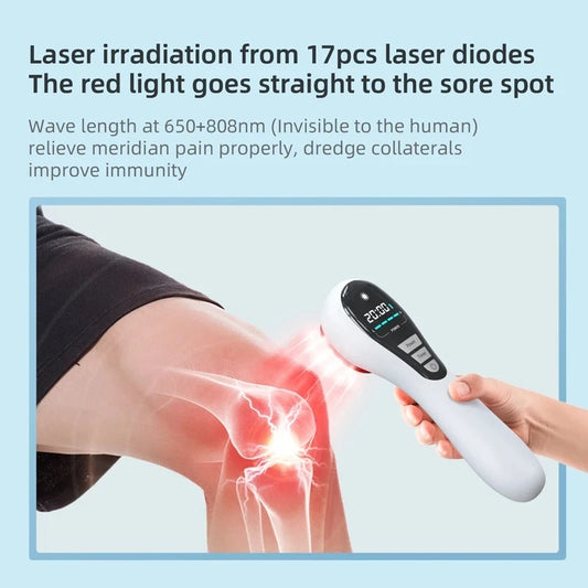 NEW 650nm & 808nm Low Level Laser Therapy Device – Cold Laser for Arthritis & Pain Relief