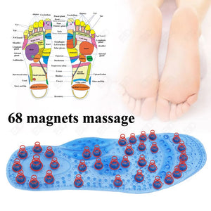 Premium 68 Magnetic Massage Insoles – Foot Acupressure Therapy for Weight Loss and Wellness