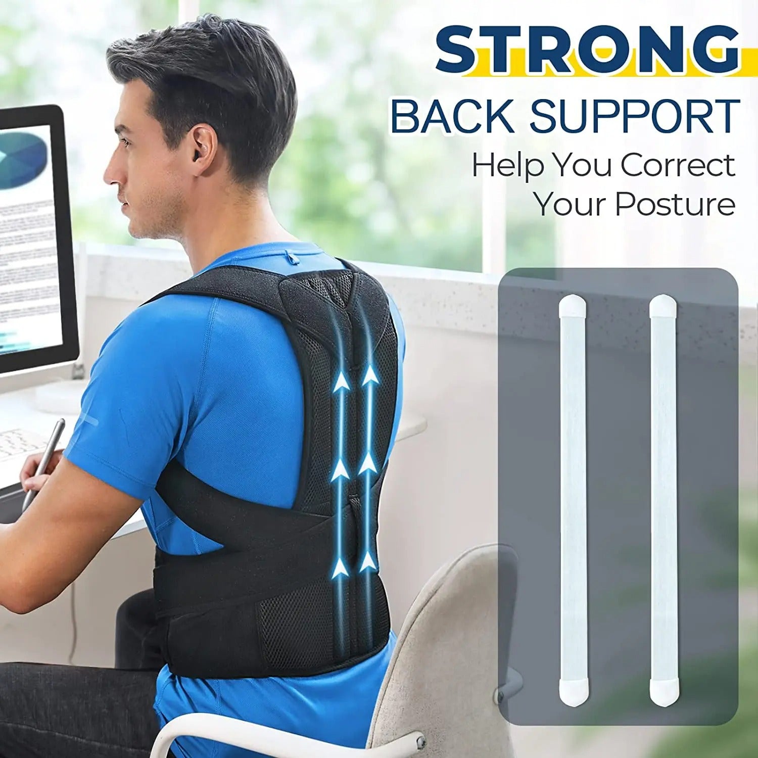 New Upper Back Posture Corrector - Clavicle Support & Shoulder Brace