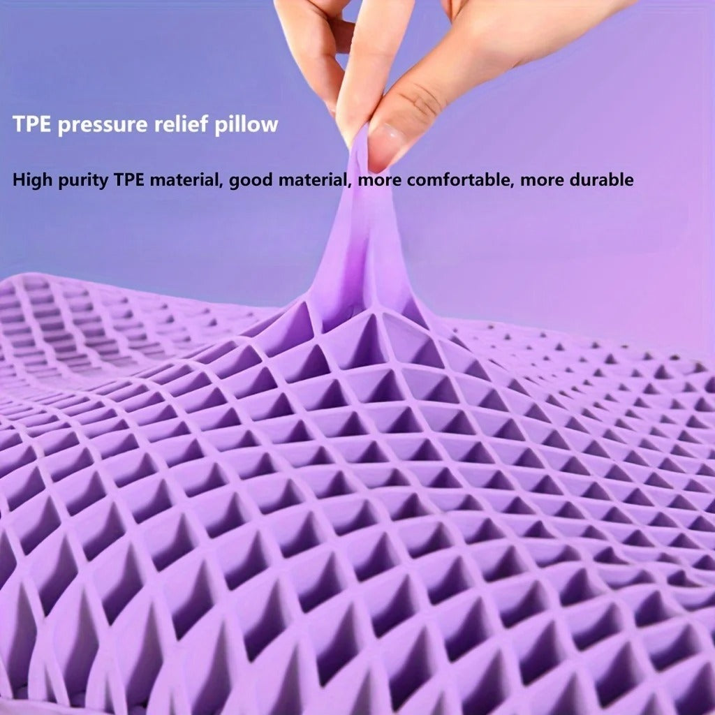 Pectin Breathable TPE Cervical Pillow – Zero Pressure Neck Support, Washable & Latex-Like Comfort