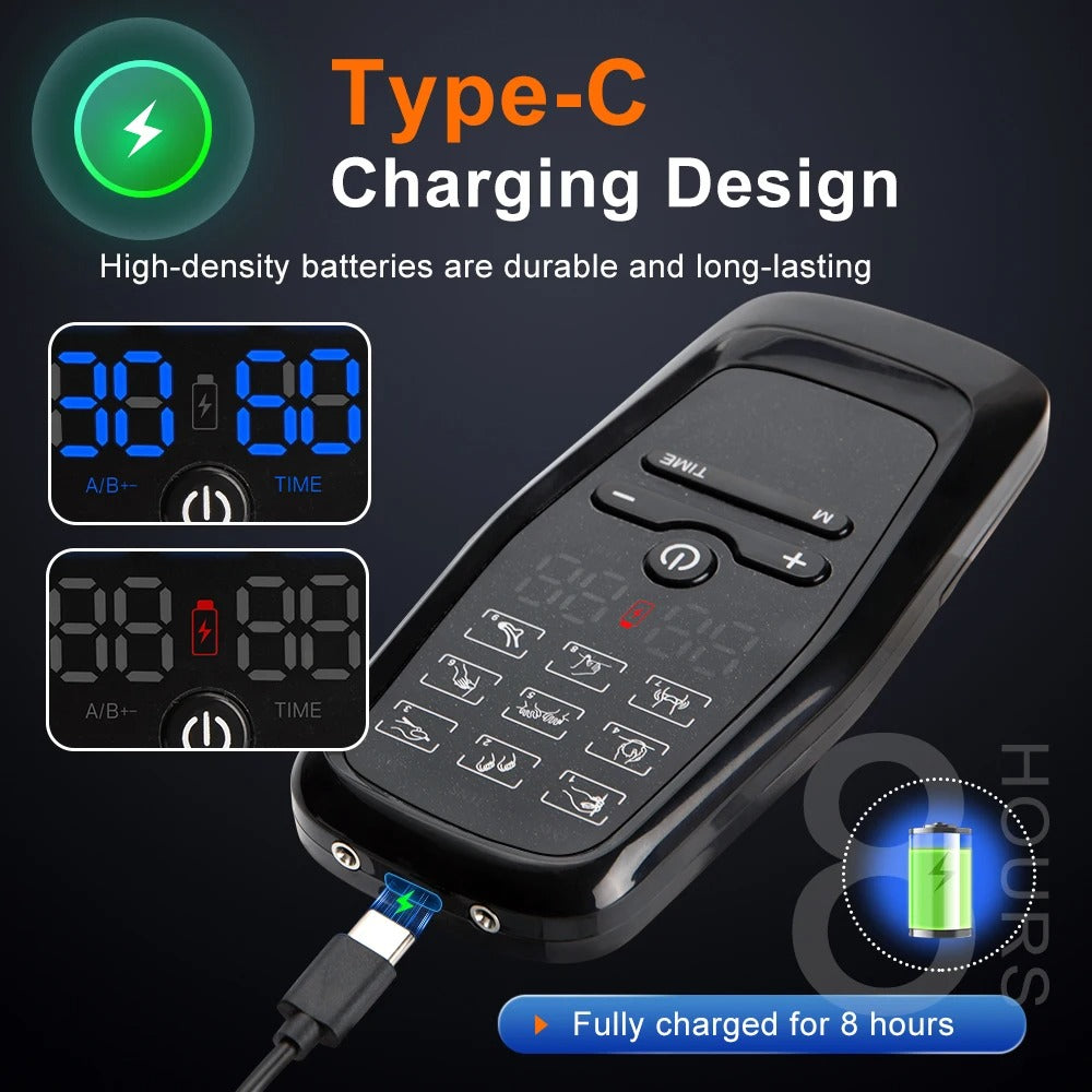 Physiotherapy TENS Muscle Stimulator - Digital Therapy for Body Massage & Slimming