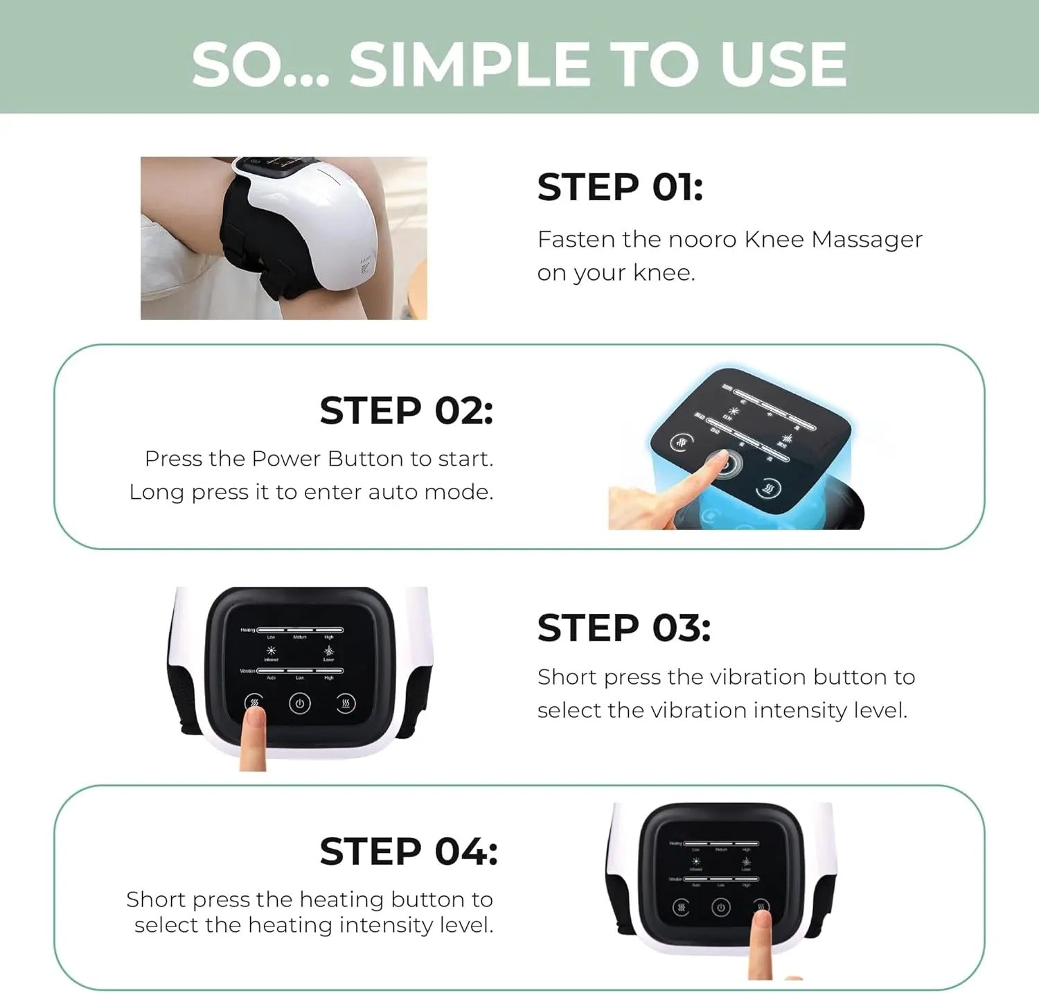 Smart Knee Massager with Red Light Therapy – Electric Heating & Vibration for Joint Pain, Swelling, and Muscle Relief