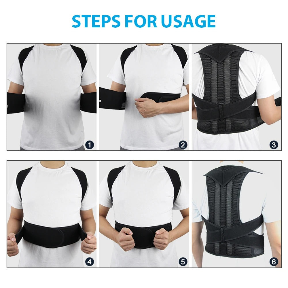 New Upper Back Posture Corrector - Clavicle Support & Shoulder Brace