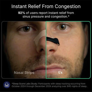 Skin Safe Nasal Strips – Magnetic Nasal Dilator for Better Breathing, Snoring Relief & Oxygen Boost