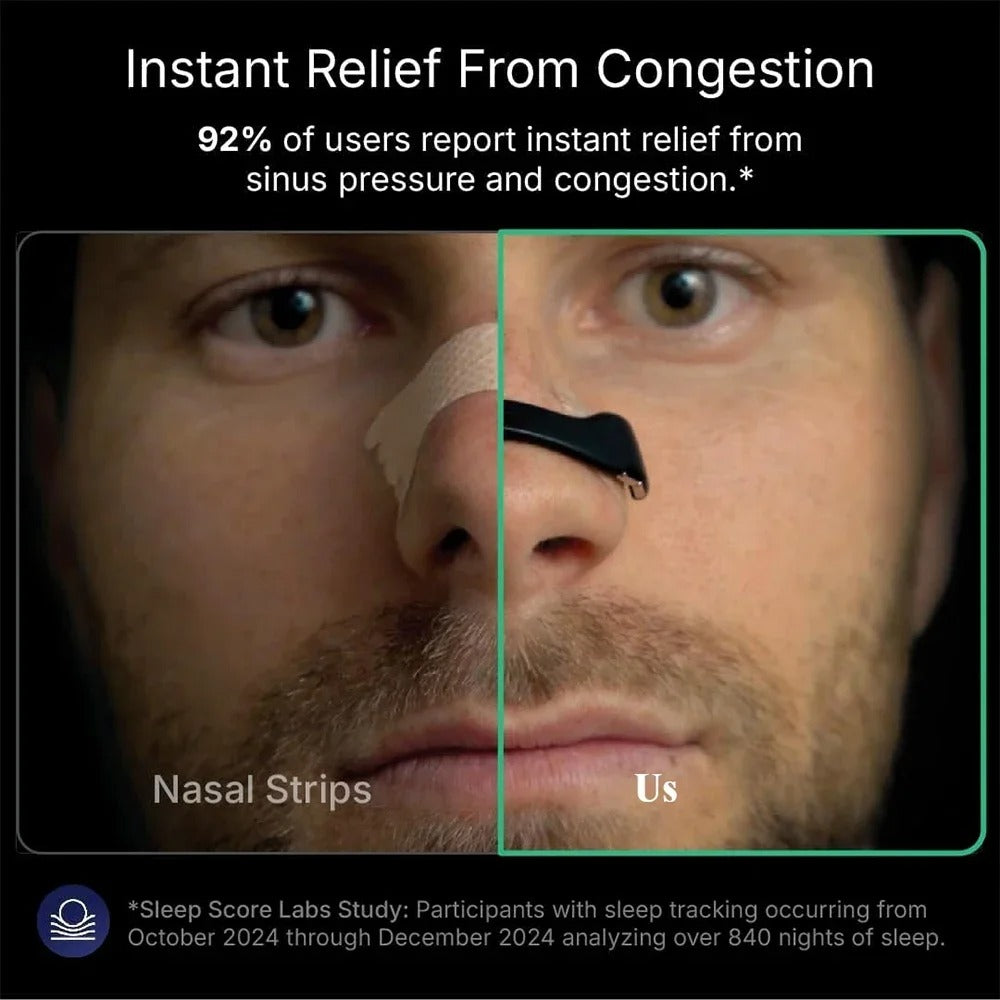 Skin Safe Nasal Strips – Magnetic Nasal Dilator for Better Breathing, Snoring Relief & Oxygen Boost