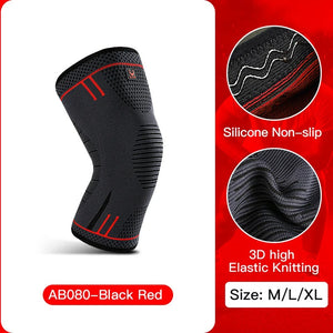 Compression Knee Support Sleeve – Elastic, Breathable Sports Brace with Anti-Collision Pad