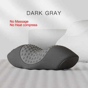 Electric Neck Massage Pillow - Heating, Vibration & Cervical Traction for Relaxation & Spine Support