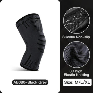Compression Knee Support Sleeve – Elastic, Breathable Sports Brace with Anti-Collision Pad