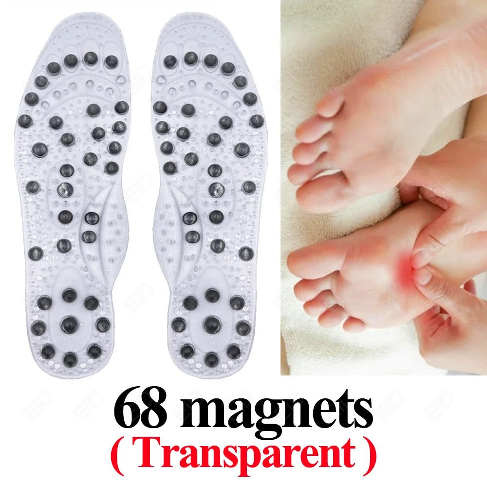 Premium 68 Magnetic Massage Insoles – Foot Acupressure Therapy for Weight Loss and Wellness